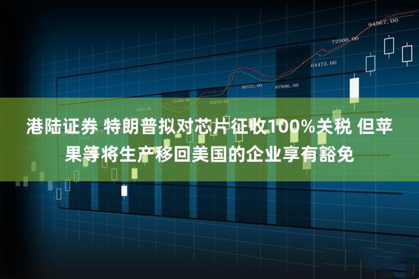 港陆证券 特朗普拟对芯片征收100%关税 但苹果等将生产移回美国的企业享有豁免