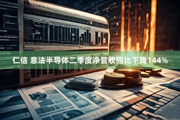仁信 意法半导体二季度净营收同比下降144%