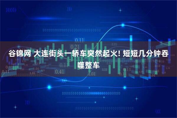 谷锦网 大连街头一轿车突然起火! 短短几分钟吞噬整车